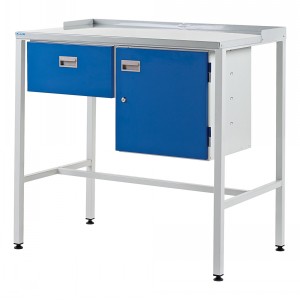 Team Leader Workstation Single Cupboard & Drawer